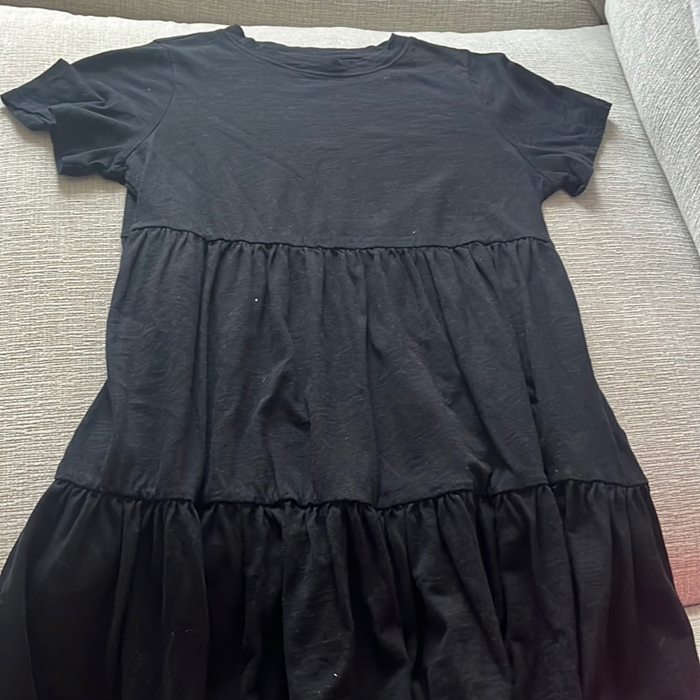 Black 3 tiered dress
